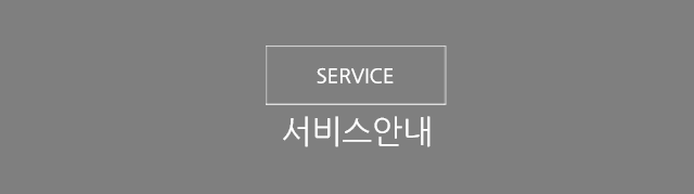 서비스안내